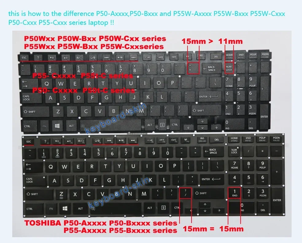 Новая клавиатура США с подсветкой для Toshiba P50-C P50D-C P50t-C P55-C P55D-C P55t-C NSK-V92BQ AEBLYU01110