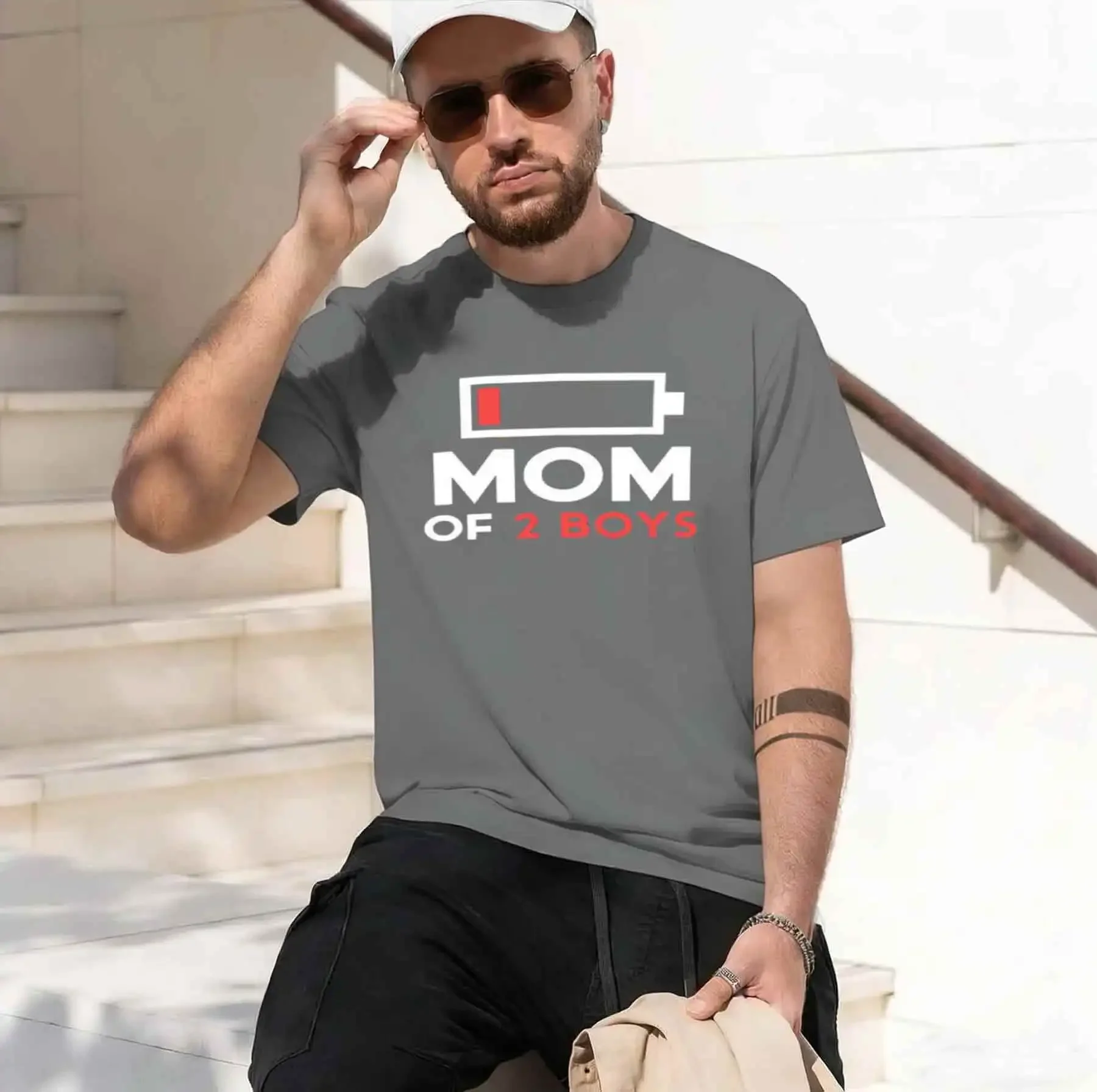 Новая модель 2026 года: футболка с принтом MOM OF BOYS, с коротким рукавом, круглым вырезом, свободного кроя, модная женская футболка, топы, Camisetas Mujer (art.: 3920d93ecaaa5) - 3920d93ecaaa5