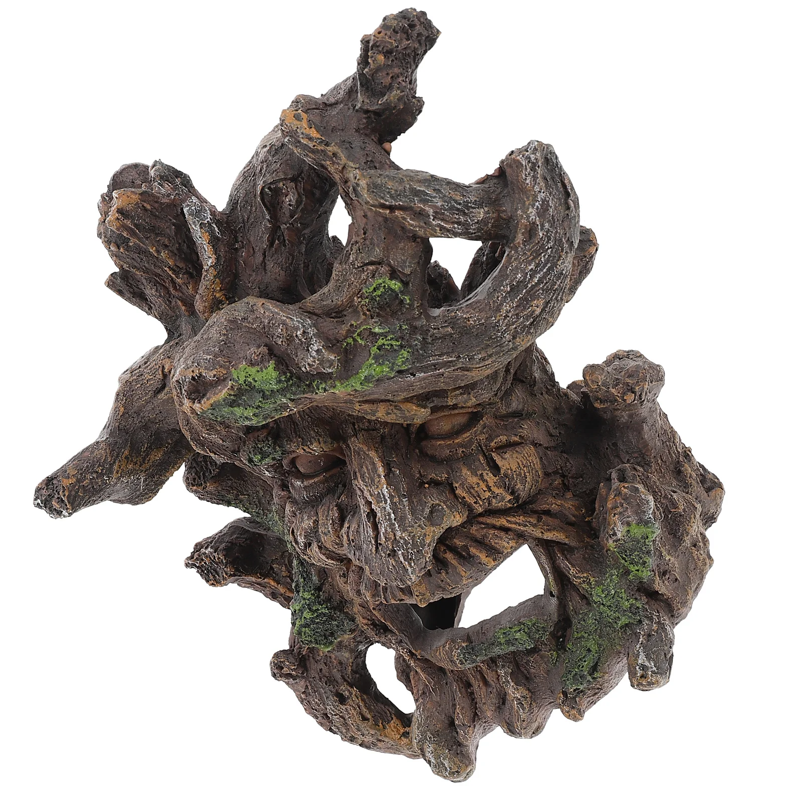 

Aquarium Stump Fish Tank Decor Resin Hideout Cave Reptile Accessories Shrimp Prank Underwater Decorsdriftwoodtree Hide Ornament