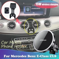 car phone holder for mercedes benz e class w213 w212%c2%a0coupe cls%c2%a0c257 20172022 magnetic air vent stand support wireless charging