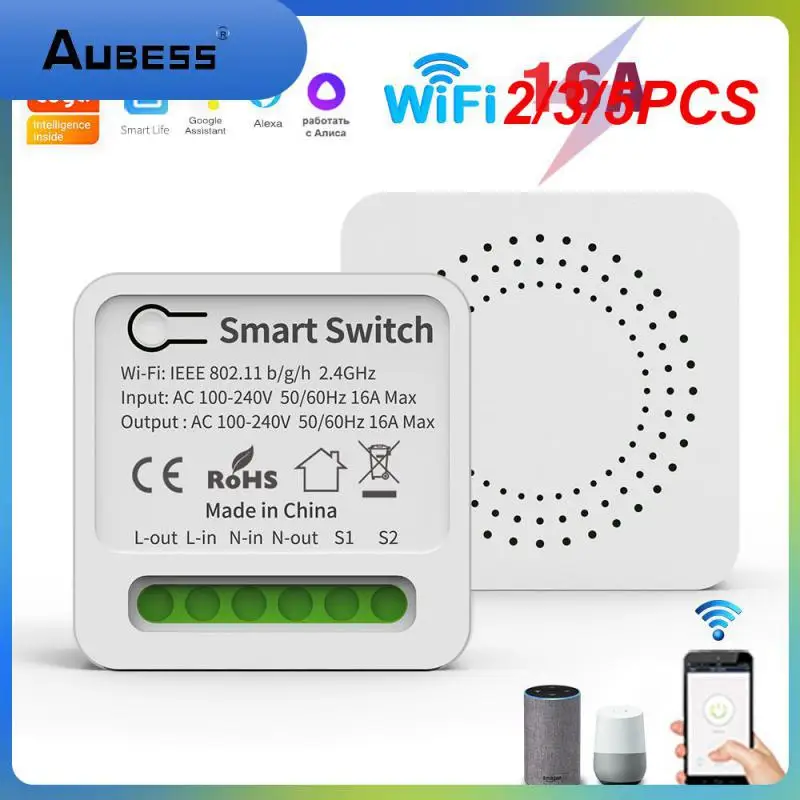 

2/3/5PCS Tuya Wifi Switches Support 2-way Control 10a 16a Wireless Switch Diy Smart Home