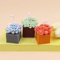 potted succulents candle silicone mold for handmade chocolate decoration gypsum aromatherapy soap resin candle silicone mould