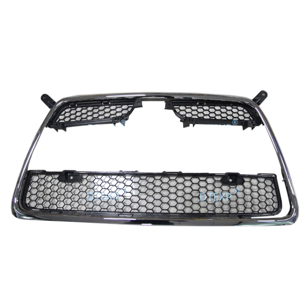 

1 piece Full Kit Central Chrome Grille for Lancer Gt OE Bumper Nets Up and Down for Lancer Sport Cover All Versions Available!