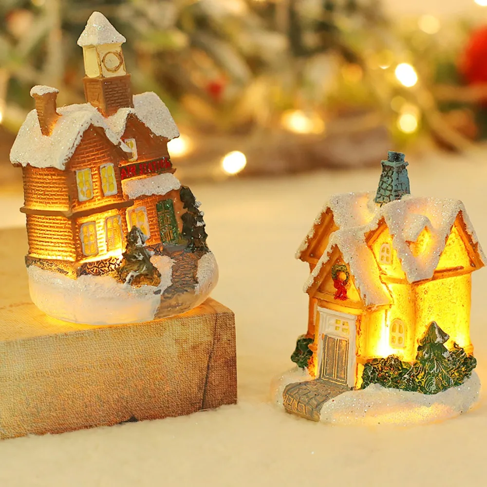 Рождественское украшение новинка 2024 яркая светодиодная Снежная скульптура для