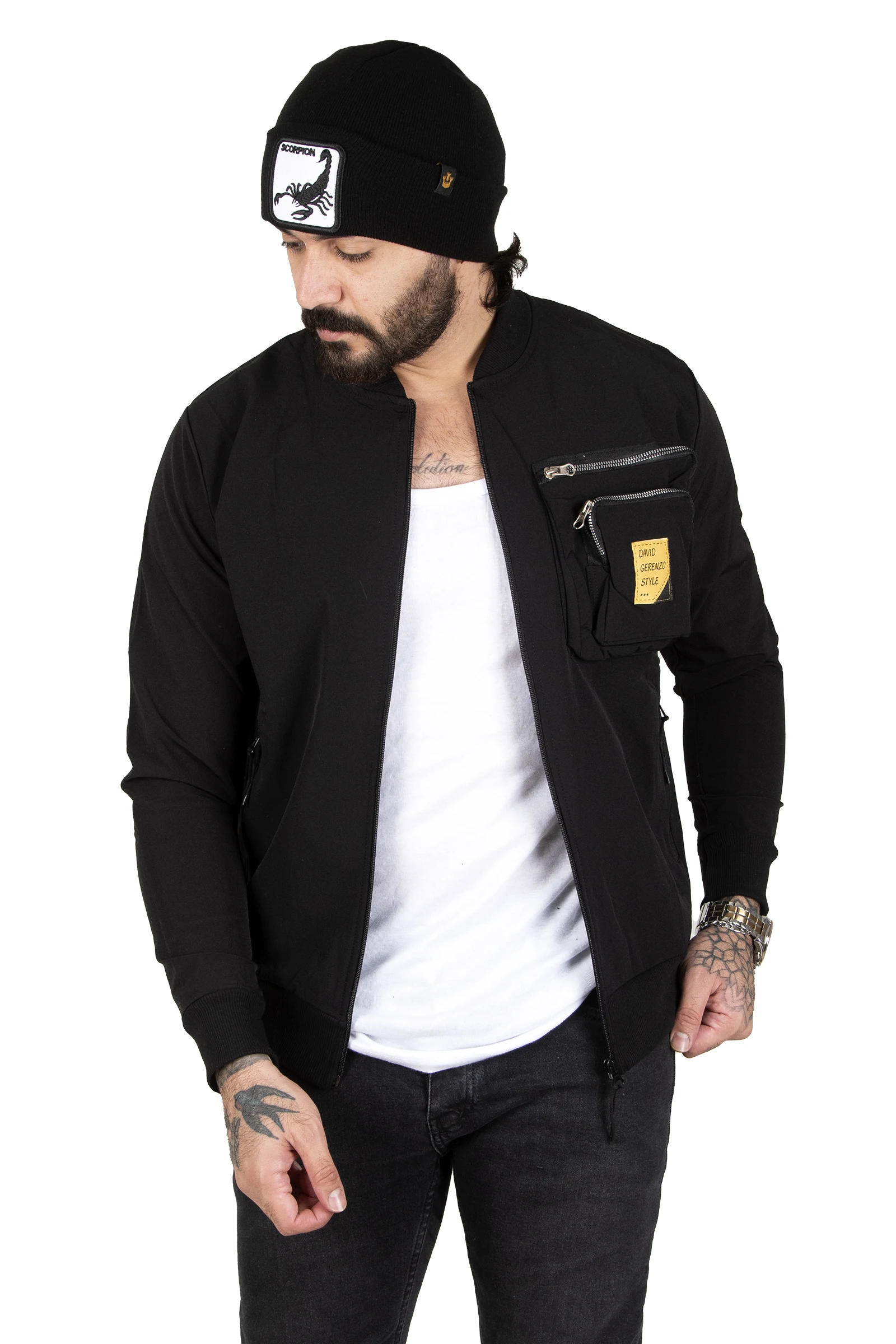 DeepSEA Cargo Pockets Ribanalı Parachute Fabric Men 'S Coat 2300505