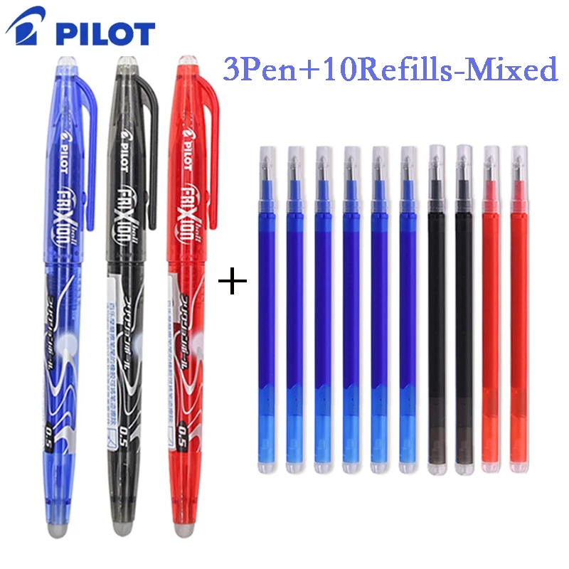 Pilot Frixion Pen Erasable Gel Pen Set 0.5mm Blue/black/red 