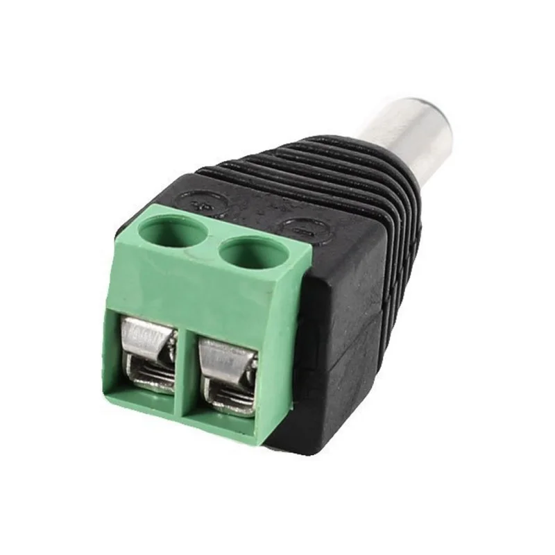 Promotion! 2 Plug Male And Female 5.5 X 2.1 Mm DC Jack Surveillance Camera EU Power |