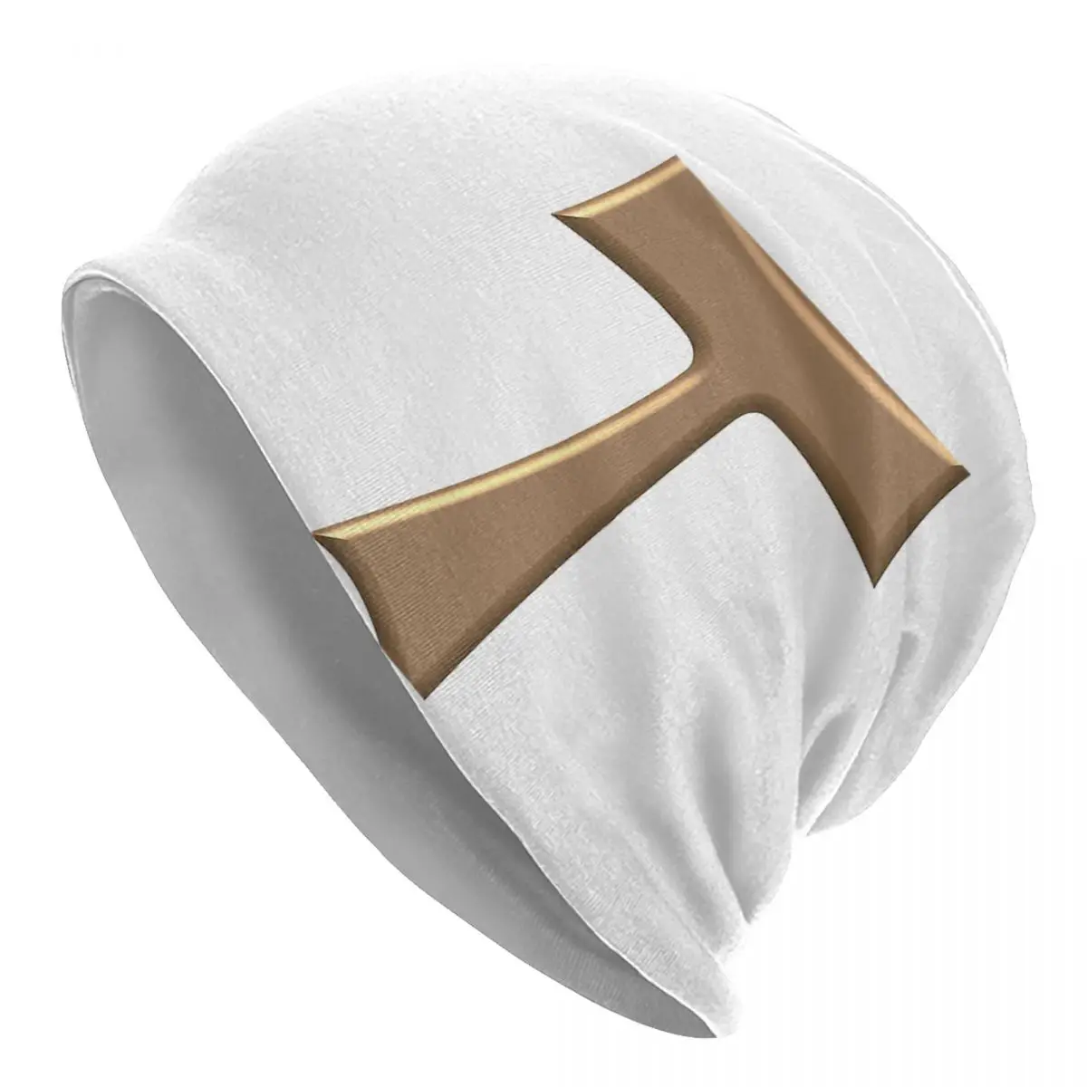 Медный вид Фрэнсискан Тау Крест Теплая вязаная шапка Хип-хоп Капот Шапка Осень