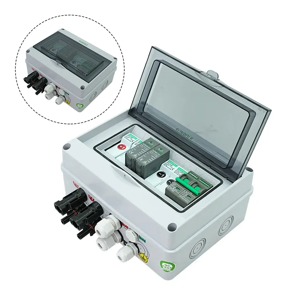 

2 In 1 Out PV Combiner Box 550V Combiner Boxes For Residential Rooftop LQX-C DC Strings Over-load Over-voltage