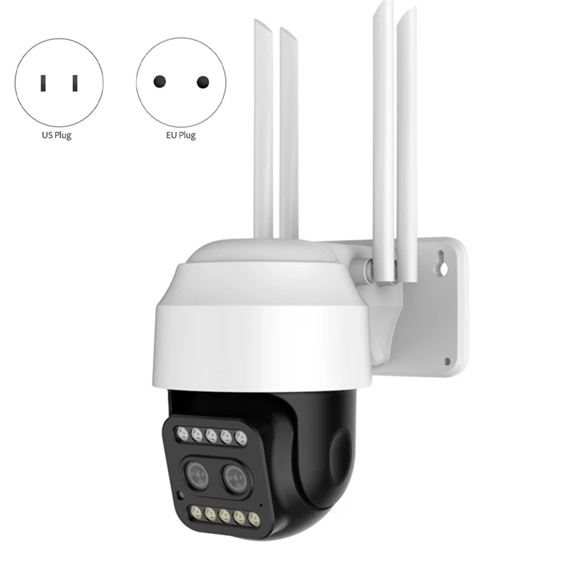 

Беспроводная бинокулярная IP-камера с двумя объективами, 1080P