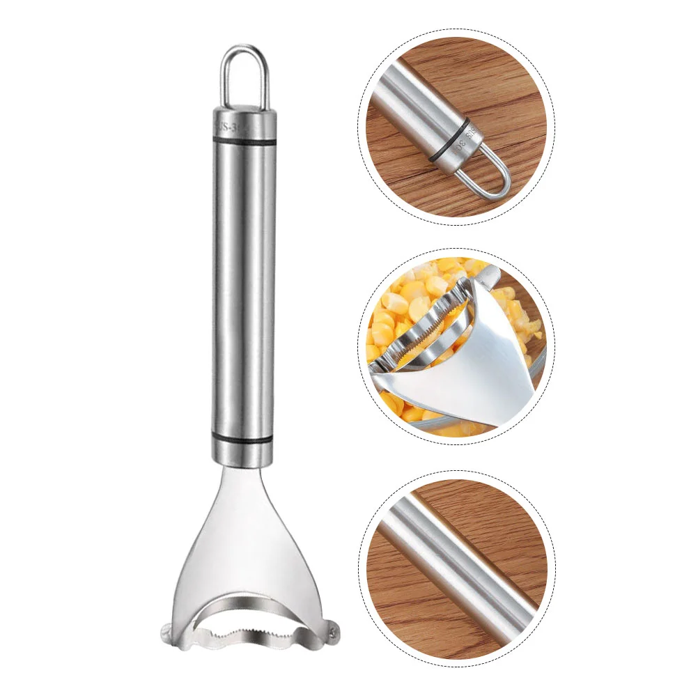 

Corn Corn from The Cob Corn Remover Tool Peeler Stainless Steel Kitchen Peeler Pineapple Corer