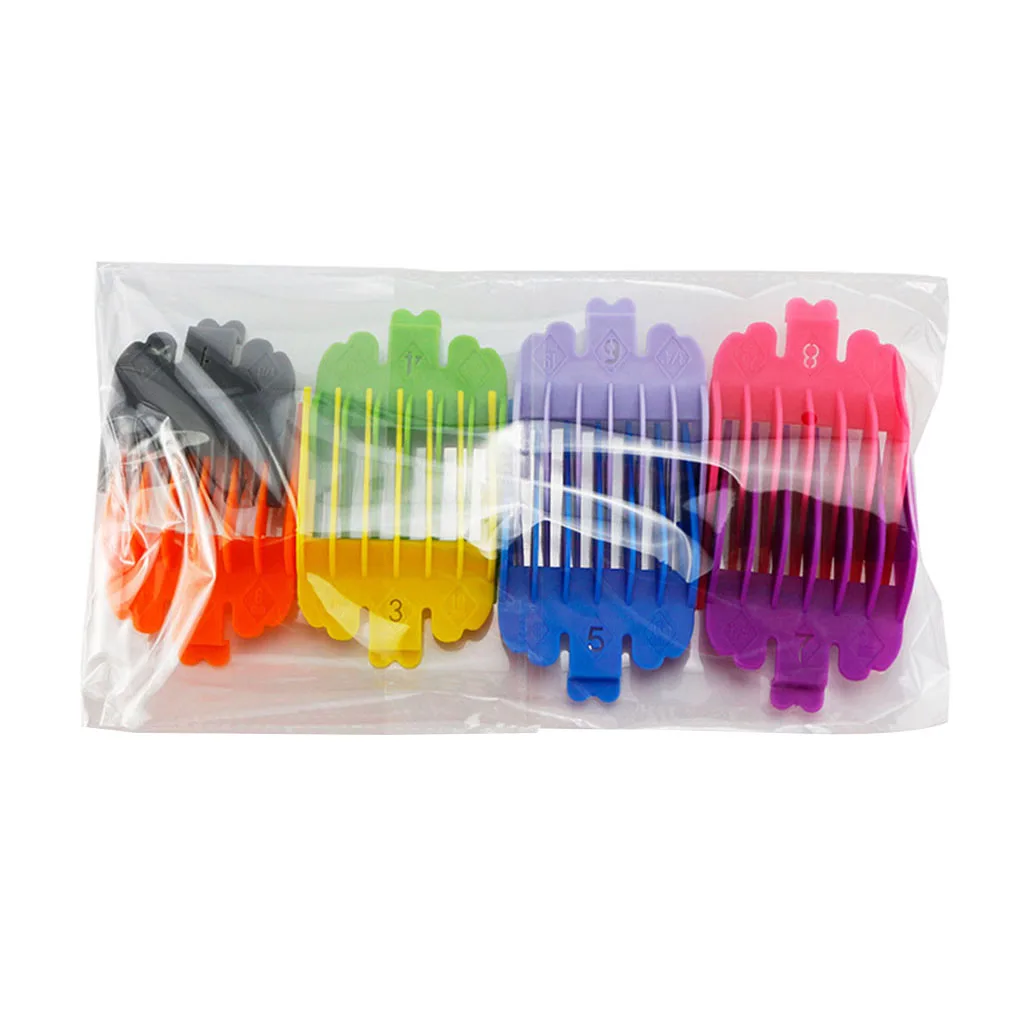 

8Pcs/Set Nozzles for Clipper Limit Comb Guide Attachment Size 3/6/10/13/16/19/22/25mm Home Barber Replacement Hair Clipper Kits