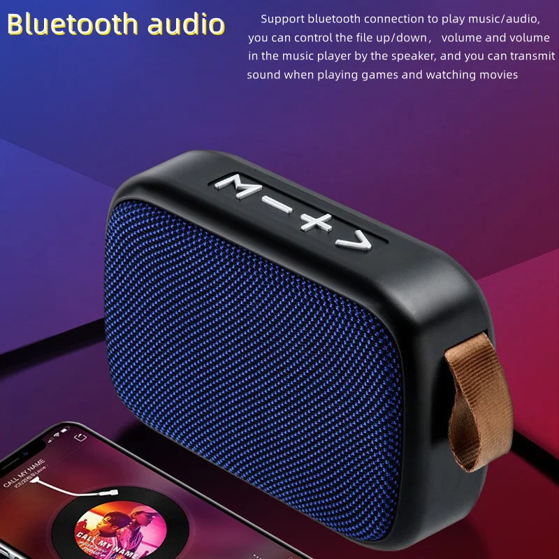 

Portable Speaker Bluetooth Wireless Connection Outdoor Sports Audio Stereo Support Tf Card USB Search For Radio Stations Fashion