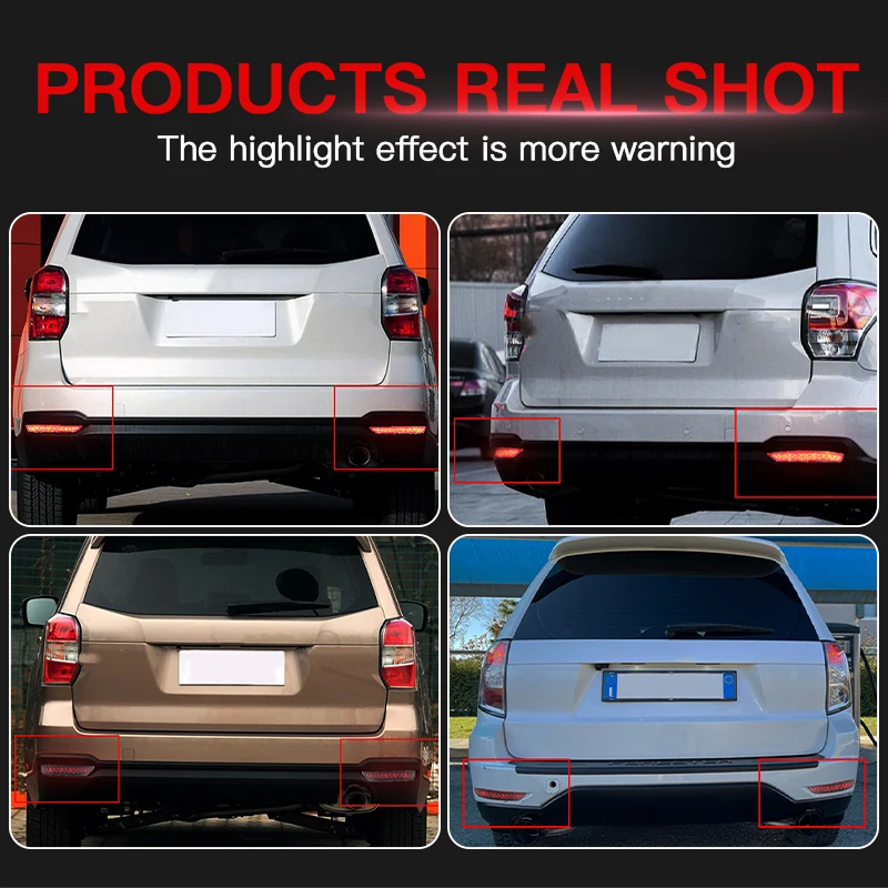 2 шт. для Subaru Forester 2009-2018 высококачественный автомобильный задний бампер