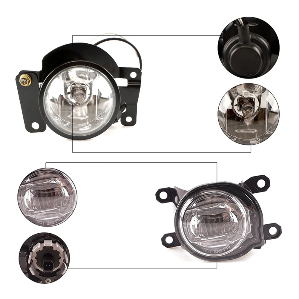 Пара галогенных противотуманных фар для дневных ходовых огней кабель с реле в