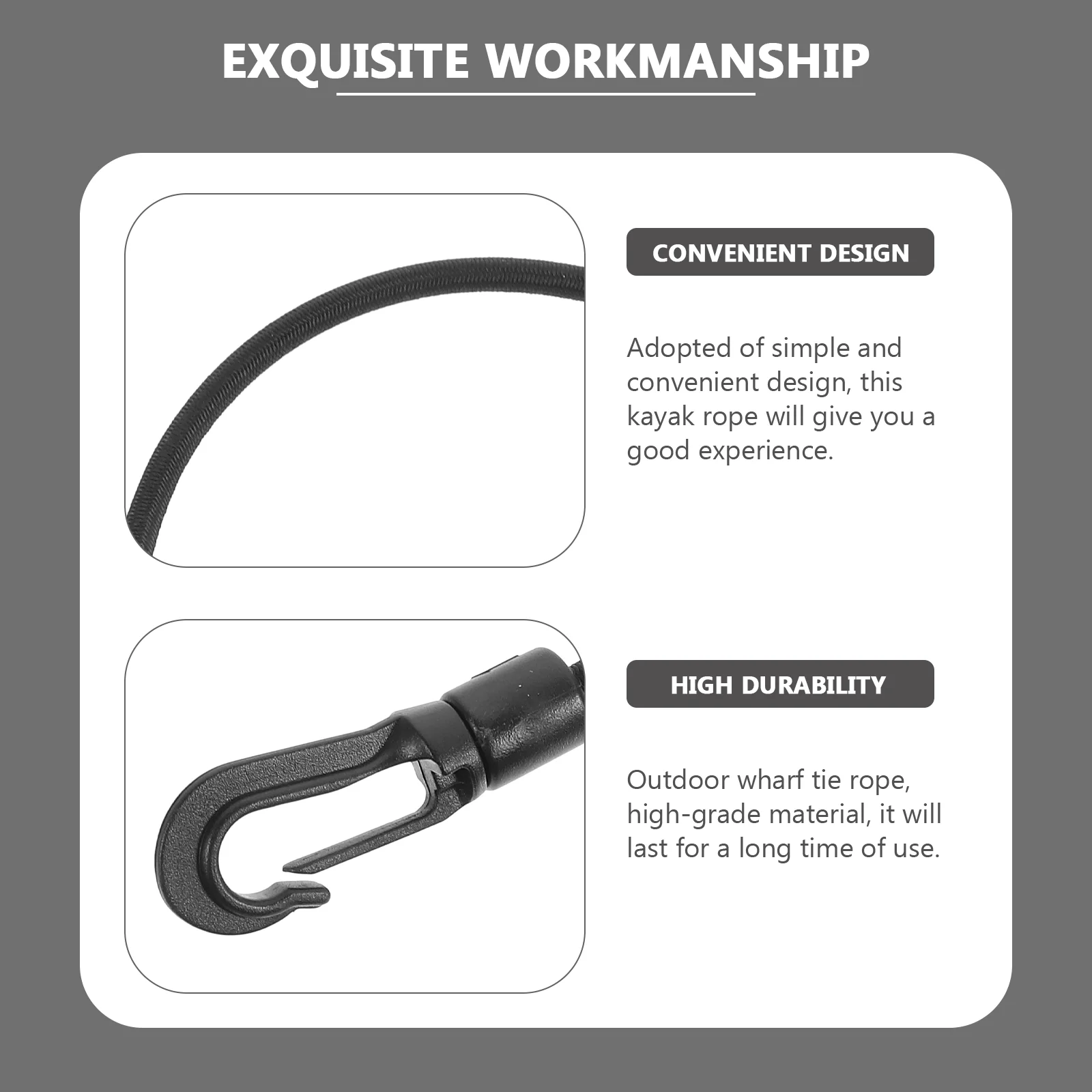 3 шт. уличный эластичный крючок для яхты веревка лодки тяжелая Тяжелая линия