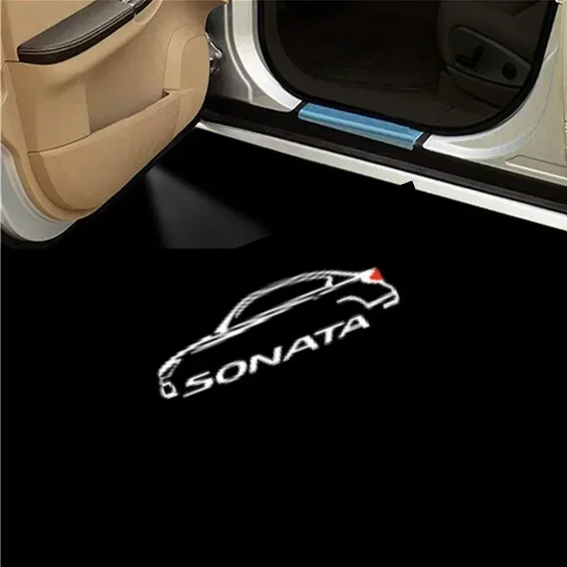 

2 шт. светодиодные лампы с логотипом двери автомобиля, аксессуары для SONATA LF 2015 2016 2017 2018 2019 Россия 2018- сейчас