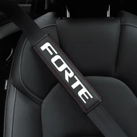 for kia forte 1pc cowhide car interior seat belt protector cover for kia forte car auto accessorie