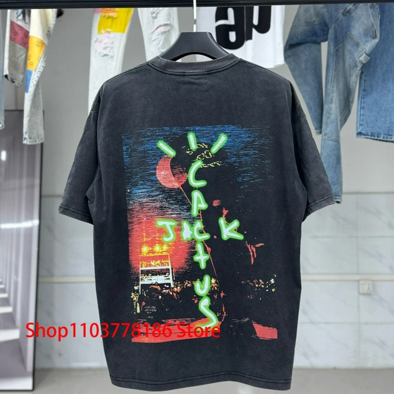 Футболка High Street Heavy Wash Old Cactus Jack