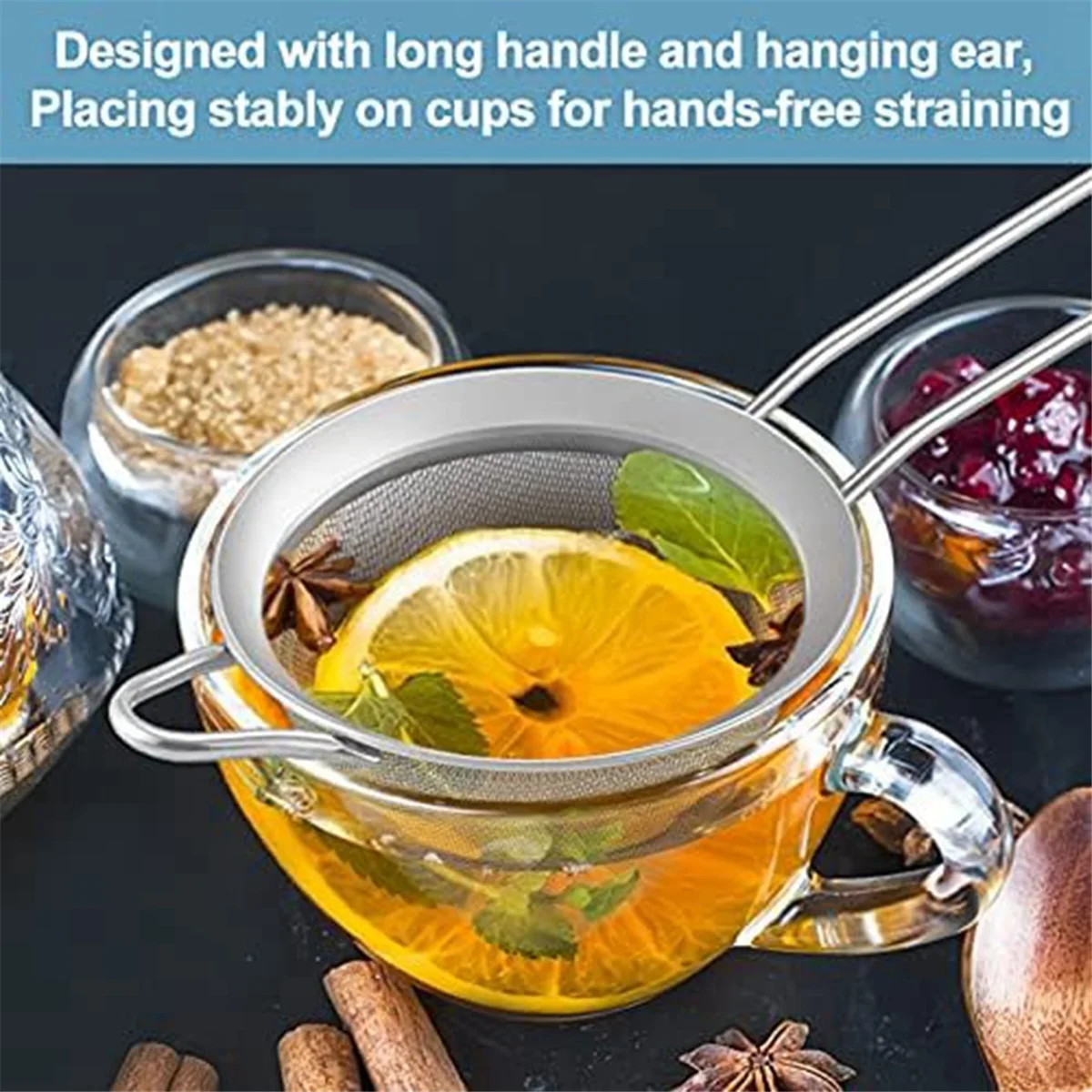 2 шт. ситечко для чая из нержавеющей стали маленькое коническое конусное сетчатое