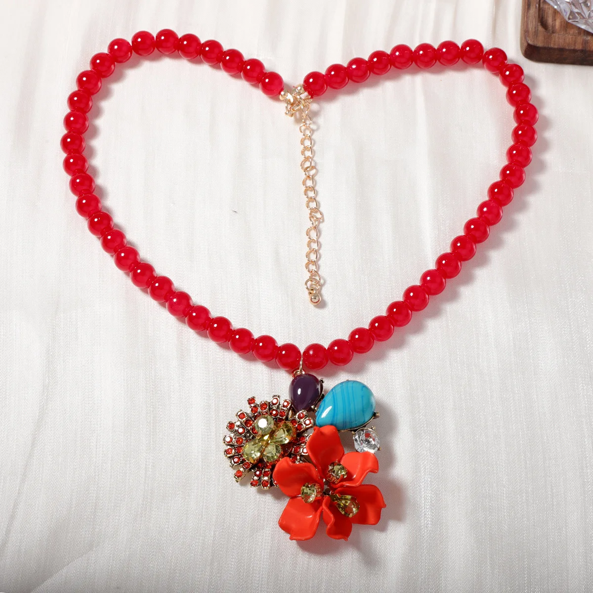 ZAA модное ретро-сплавное колье-колье из смолы с цветком