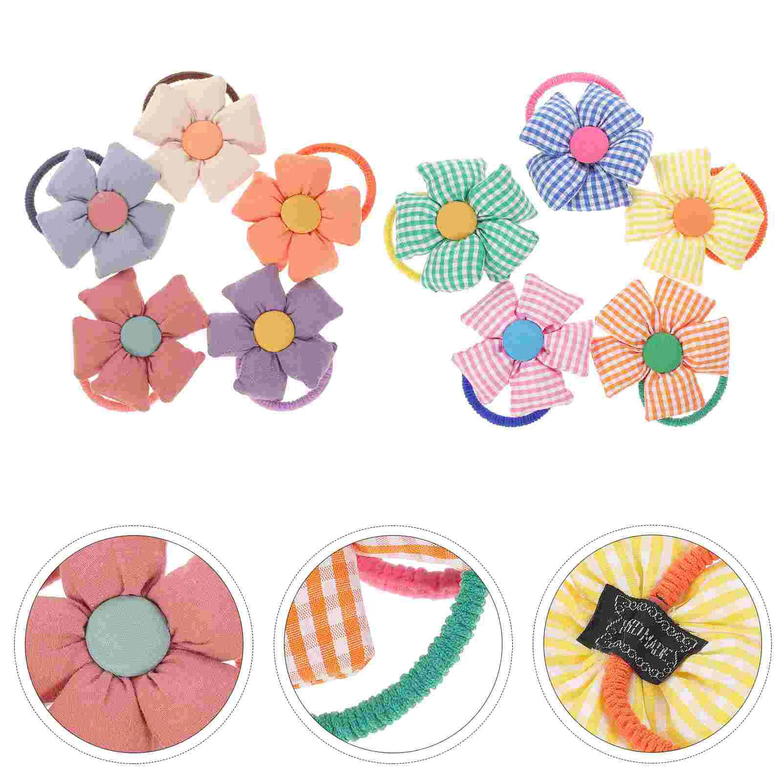 

Bow Holder Girls Hair Bows Flower Ponytail Tie Toddler Accessories Elastic Ring