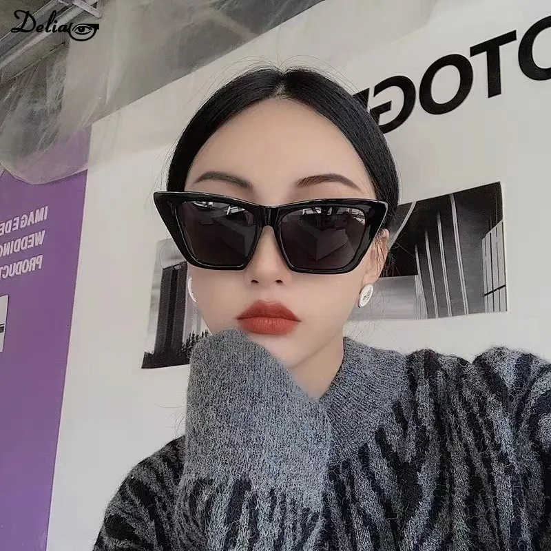 Солнцезащитные очки кошачий глаз для мужчин и женщин модные квадратные