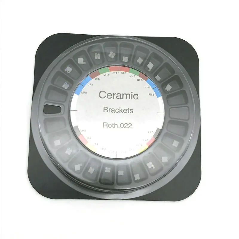 Стоматологический ортодонтический керамический кронштейн скобы Roth/MBT .022 345/3