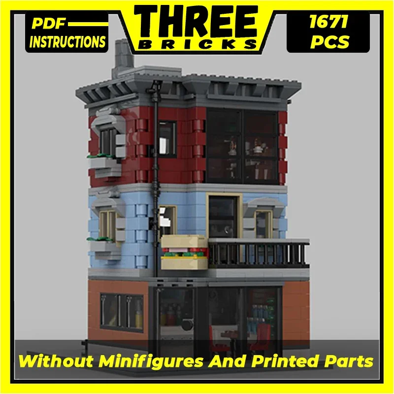 Техническая спецификация модель городской улицы кебаб пицца магазин Модульные