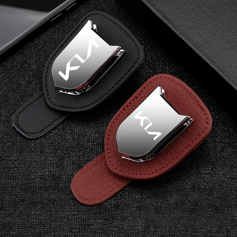 

car sunglasses holder inside the car glasses case car card holder glasses clip For kia sportage ceed rio 3 picanto eyeglasse box