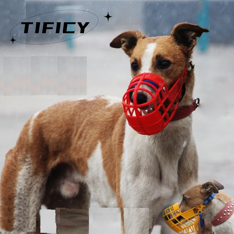 

Pet Dog Muzzle Breathable Basket Muzzles Large Dogs Stop Biting Barking Chewing For Greyhound Gree Whippet Dogs supplies