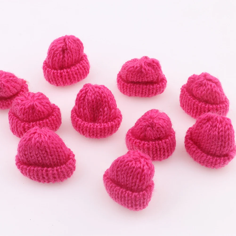 

20PCS Mini Hats Decorations Knitting Hats DIY Craft Supplies for Kids Girls Toys (Assorted Color) Top