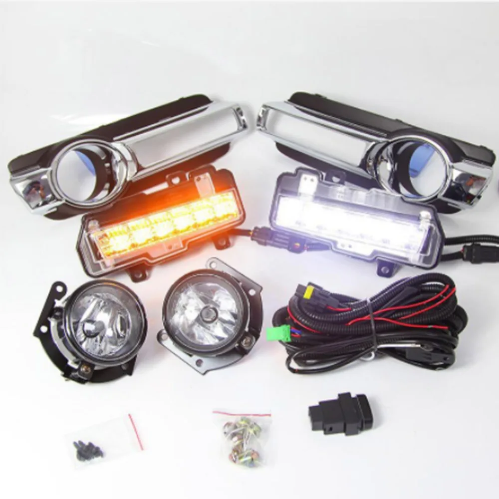 

For Mitsubishi Pajero Daytime Running Light Retrofit Car LED DRL Bar Lamp Kit 2015 to 2019