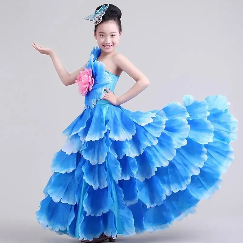 Классический танцевальный костюм для женщин и детей открытое танцевальное