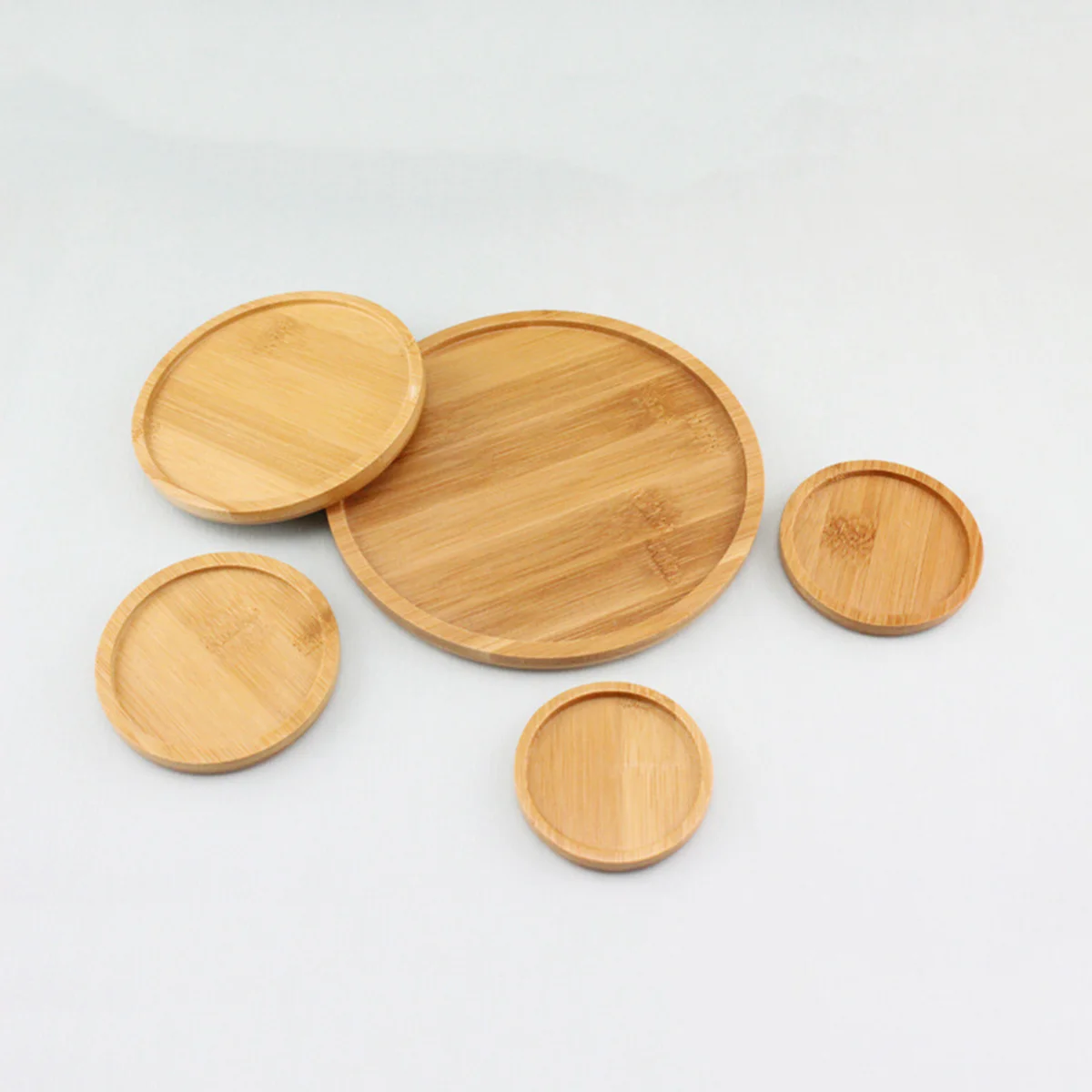

6pcs Saucers Round Flowerpot Tray Bonsai Garden Pot Trays for Gardon Balcony Office 7 5x7 5cm Chinese