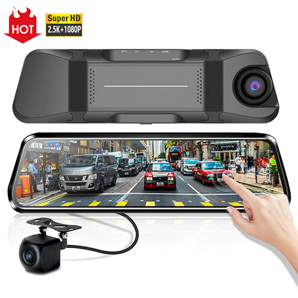 Купи Driving Recorder Dual Lens Front and Rear Cameras 4.3 Inch Night Vision Driving Recorder DVR HD 1080P Rear Camera Video Recorder за 5,999 рублей в магазине AliExpress