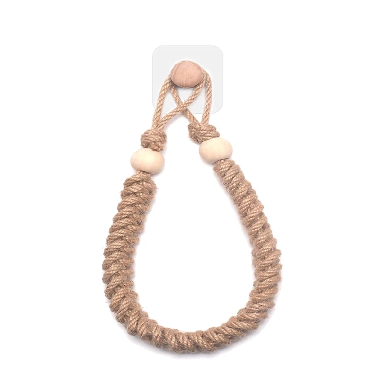 

Toilet Paper Holder - Vintage Jute Rope Toilet Paper Holder, Self-Adhesive Toilet Paper Holder Standing For Bathroom