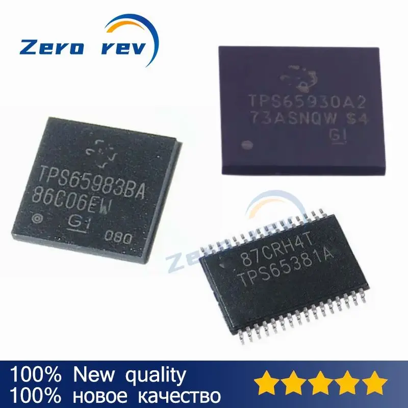 

1Pcs 100% New TPS65983BAZBHR TPS65983BA NFBGA-96 TPS65930A2ZCH TPS65930A2 NFBGA-139 TPS65381AQDAPRQ1 TPS65381A HTSSOP-32
