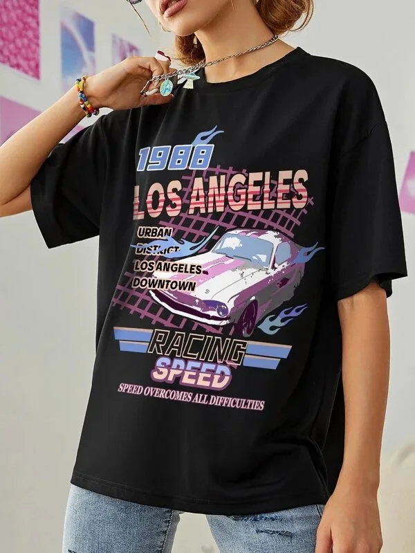 Футболка женская универсальная оверсайз модная базовая Повседневная рубашка в