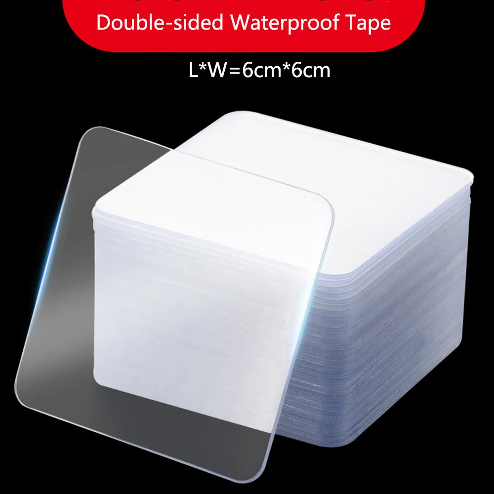 

Reusable Double-sided Waterproof Tape Transparent Nano Seamless Traceless Tape Stickers Without Punching