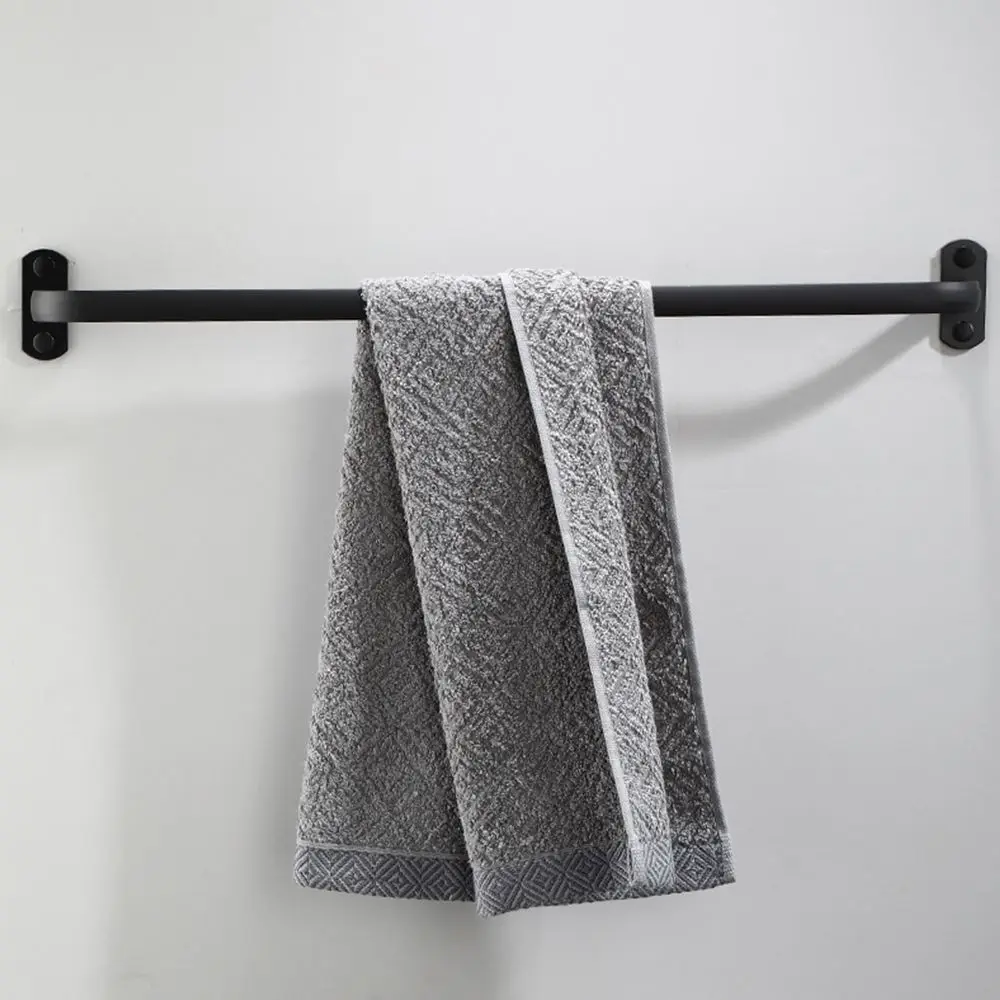 

Black Bath Hanger Wall Mounted Hanging Towel Rack Shower Holder Towel Hanger Clothes Shelf