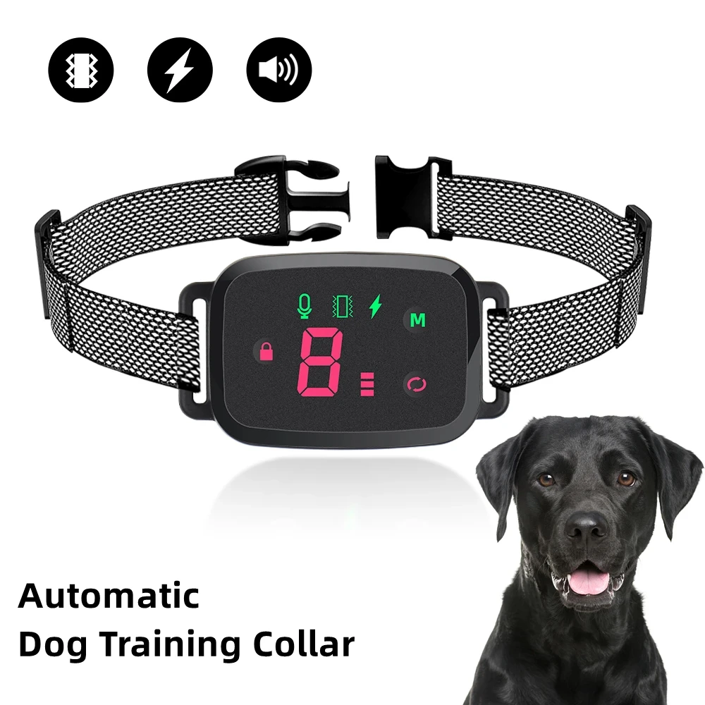 

Dog For Barking Stopper Automatic Display Collar Bark Dog Smart Barking Waterproof Anti Stop Collar Rechargeable Digital