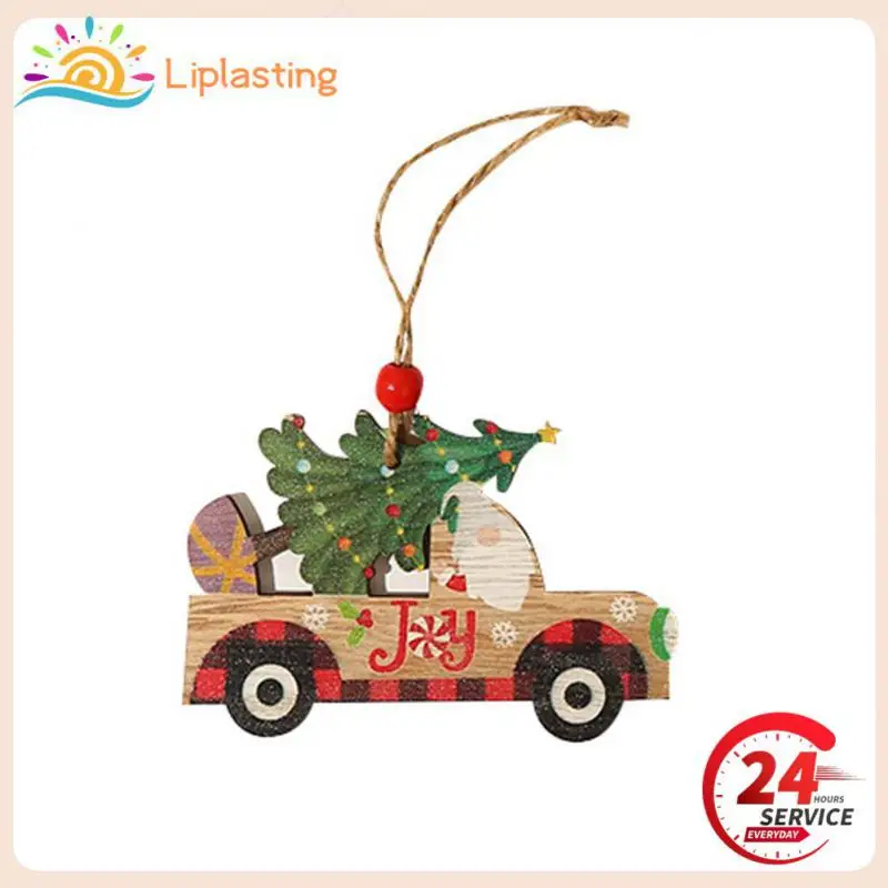 

Christmas Wooden Pendants Xmas Tree Hanging Ornaments Decorations For Home Kids Toys Gift Noel Navidad Decor Montessori Toy Gift