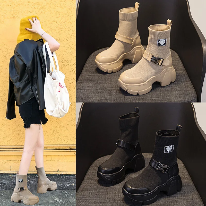 

Женские ботинки на платформе, обувь для ботинок, Зимние ботильоны на платформе, сексуальная женская обувь, ботинки