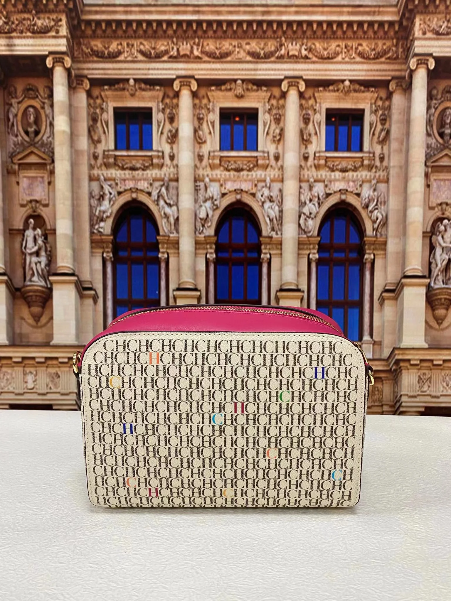 

CH CHHC 2022 Hot Selling Women's Square Bag Small Portable Leather Material Multicolor Choice Metal Zipper Lock High-end Design