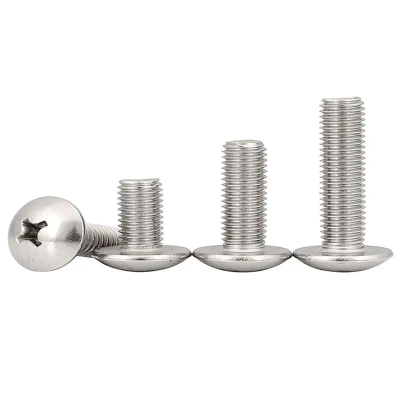

Stainless steel large flat head machine mushroom cross screw M2.5M3M4M8