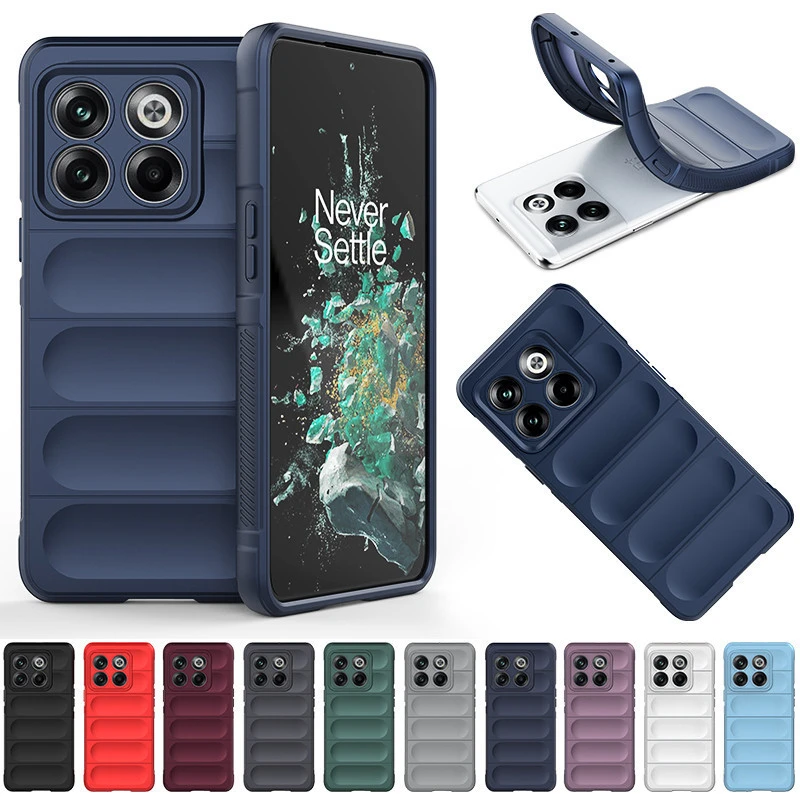 Для OnePlus 10T 11 12 5G задняя крышка чехол для телефона мягкий жидкий силикон