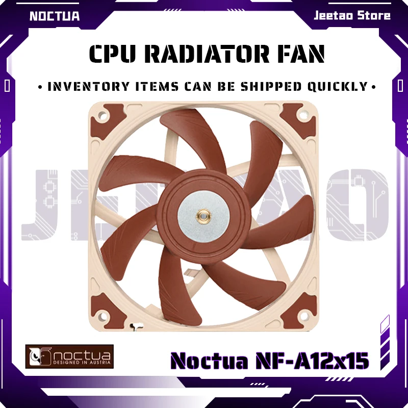 

Noctua NF-A12X15 120MM Ultra-thin Chassis Cooling Silent Fan PWM Intelligent Temperature Control 120x120x15mm CPU Radiator Fan