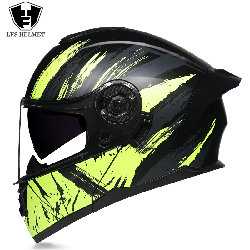 

Мотоциклетный шлем унисекс в горошек, гоночный шлем для мотокросса, на все лицо, откидной модульный, для взрослых, для туризма