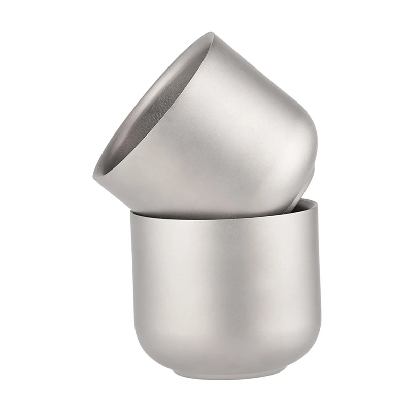 Титановая кружка Tiartisan для кемпинга противоожоговая посуда с двойными стенками